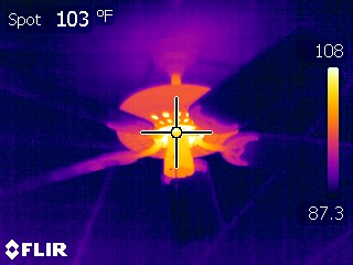 Ir Image Of Ceiling Fan Motor Giving Off Heat Guadalupe