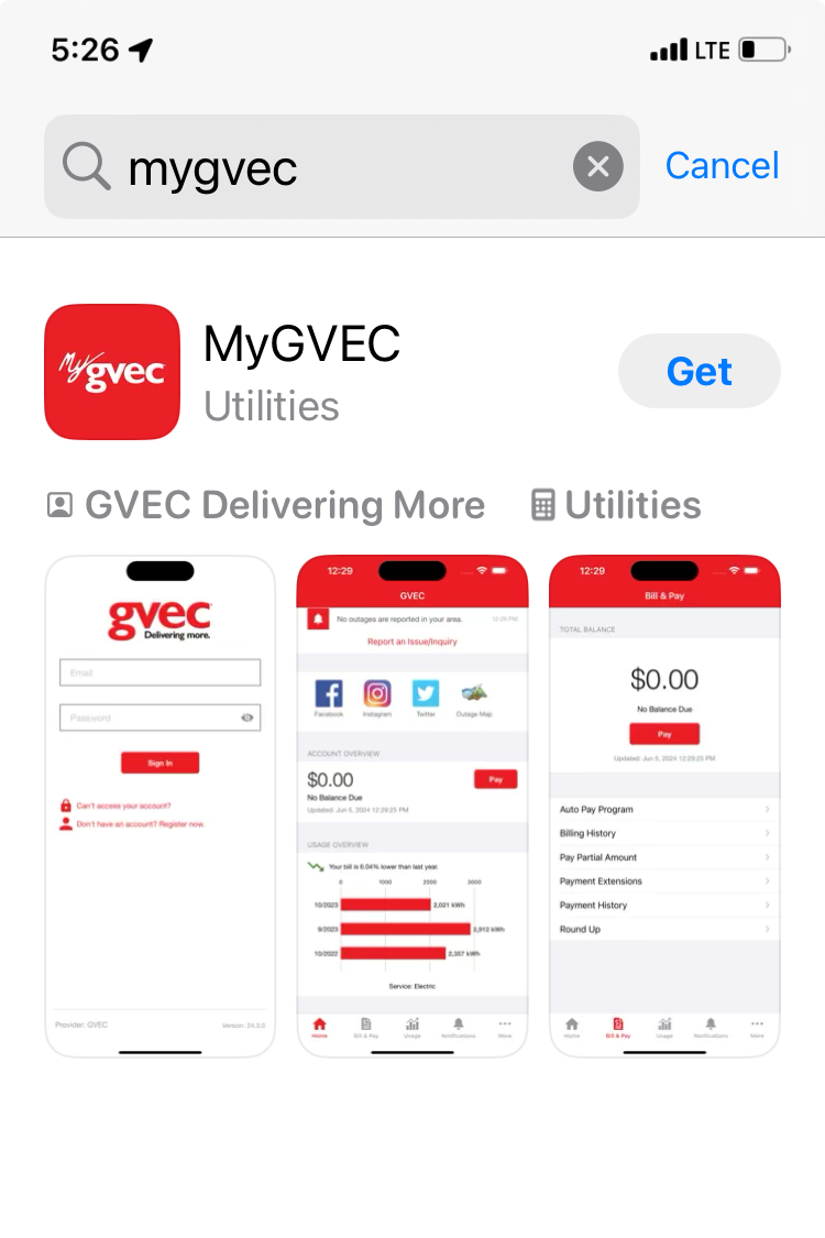 MyGVEC App Store - GVEC