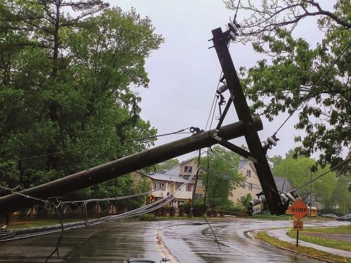 Downed power lines