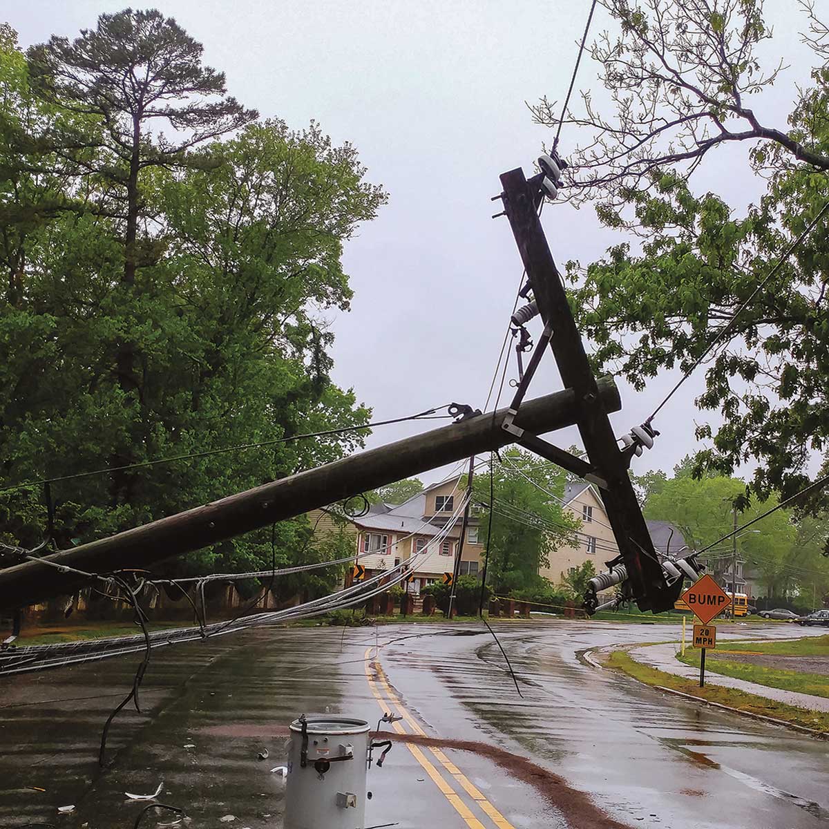 Downed power lines